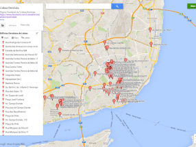 Lisboa Devoluta - mapa de edifícios