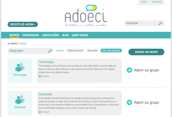 Adoeci - Listagem de grupos (doenças)